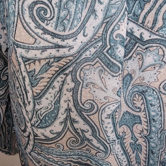 Whbm floral paisley open sleeve peasant top size Small - Picture 4 of 8